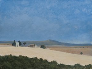 皮恩扎附近的教堂，2012年（画布上的丙烯酸）